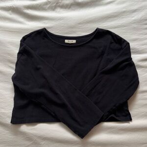 Madewell Black Long Sleeve Top